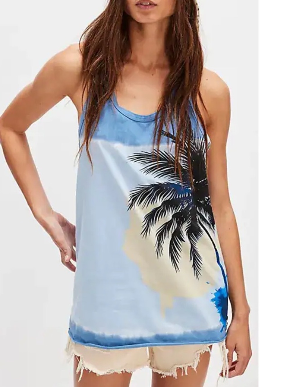 One teaspoon palm halter top